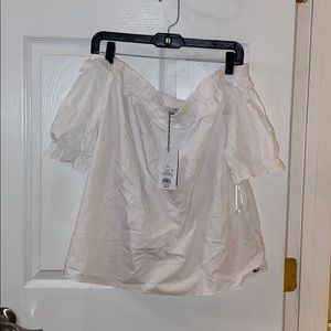 Vineyard Vines NWT White Off the Shoulder Blouse